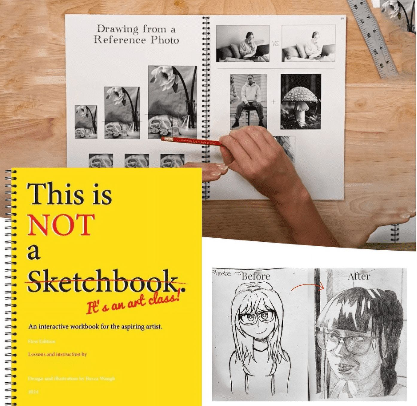 This is Not a Sketchbooks, It's an Art Class, Spiral-Bound, This Isn't a Sketchbook, an Interactive Workbook for The Aspiring Artist (1 PCS)